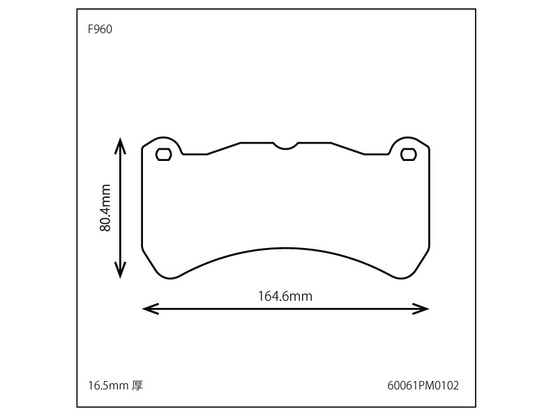 Prova Передние спортивные тормозные колодки 61 60061PM0102 - Фото 2