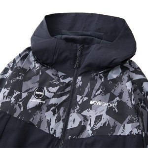 Subaru Толстовка с полной молнией HEAT NAVI с принтом по всей поверхности и логотипом на рукаве (черный) FHDS22005101 - thumbnail 3