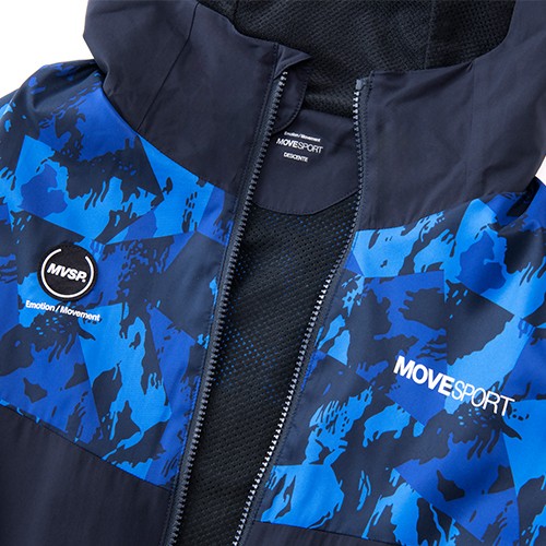 Subaru Толстовка с полной молнией HEAT NAVI с принтом по всей поверхности и логотипом на рукаве (темно-синий) FHDS22005201 - Фото 4