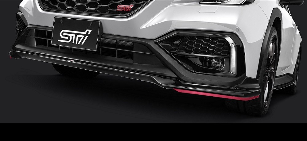 STI Передний нижний спойлер (черный) SG517VC012 - Фото 2