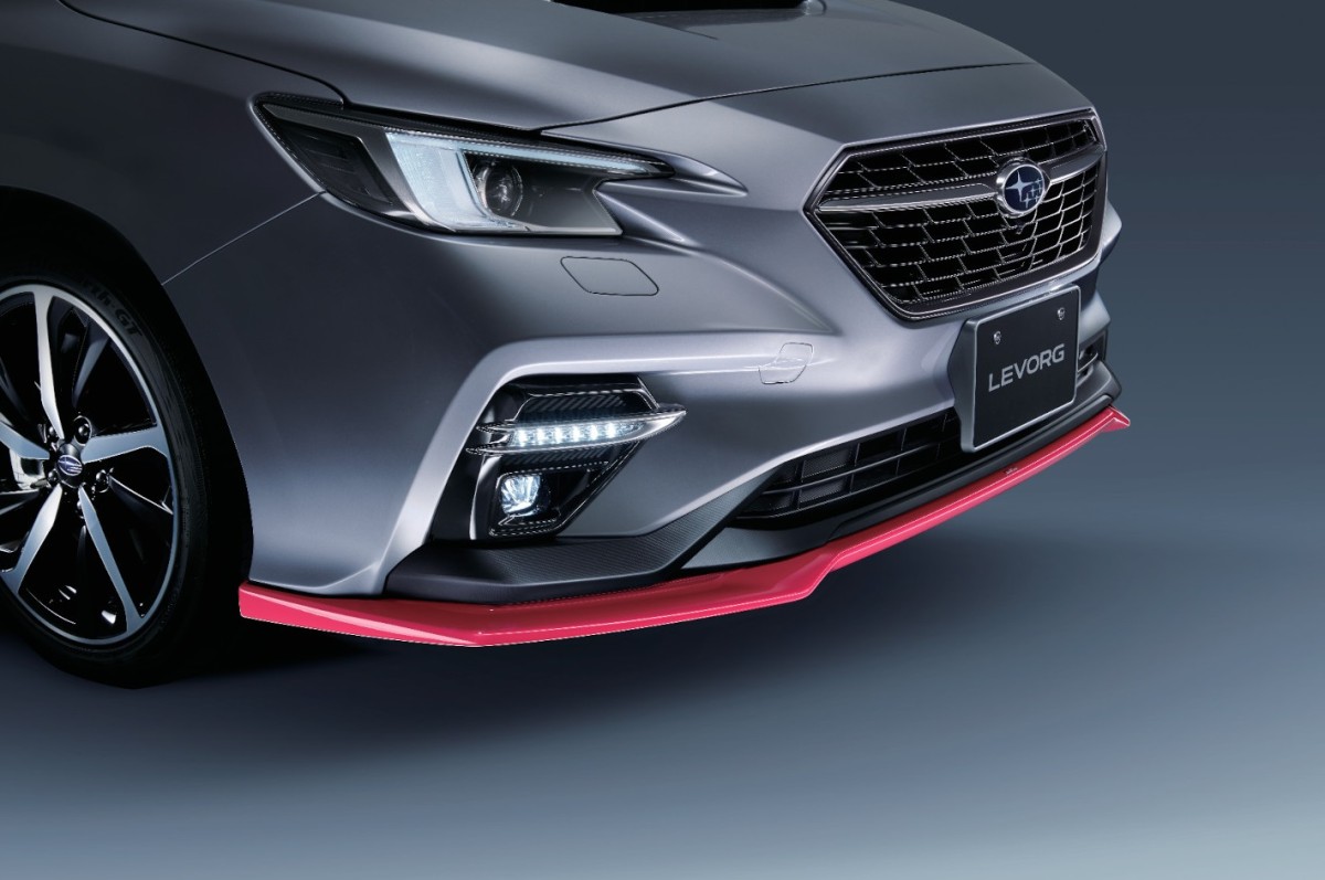 STI สปอยเลอร์ด้านหน้าใต้ท้องรถ สีเชอร์รี่แดง SG517VC030 - รูปภาพ 1