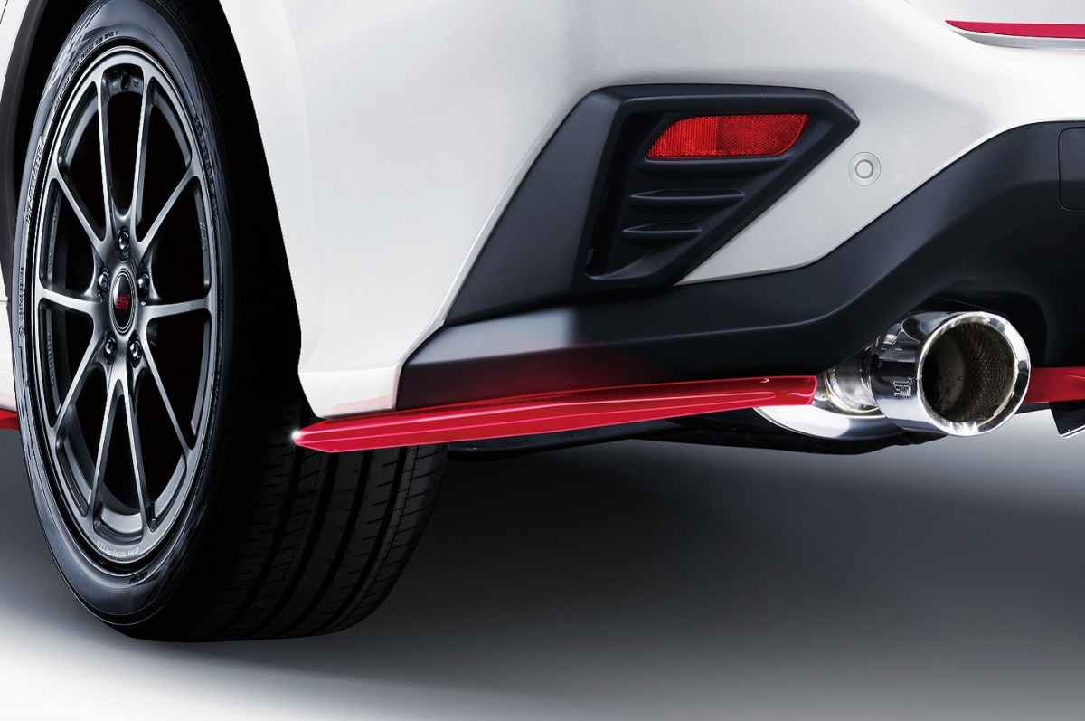 STI Задний боковой нижний спойлер (вишнёво-красный) SG517VC230 - Фото 1