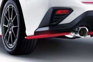 STI Задний боковой нижний спойлер (вишнёво-красный) SG517VC230