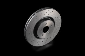 STI Сверленный тормозной диск F (для GT Brembo) ST26390ST000