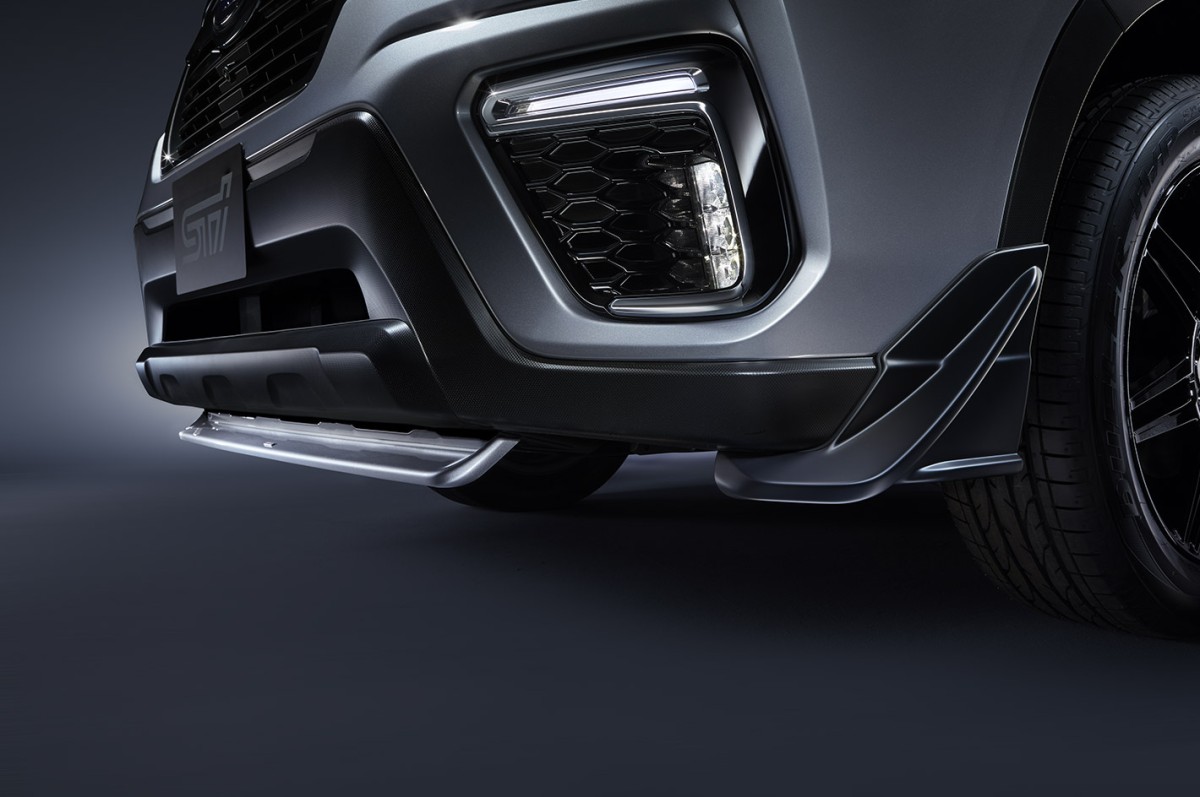 STI Передний лип-спойлер (серебристый) модели A–C ST96020SE011 - Фото 1