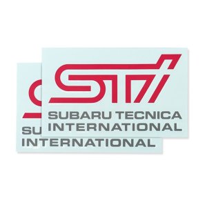 STI Наклейка STI B (Вишнёво-красная) STSG14100291