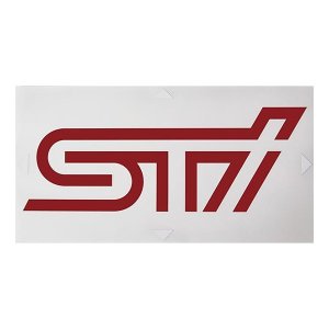 STI Наклейка STI D (вишнёво-красная) STSG19100930