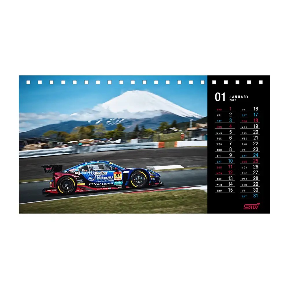 STI 2026 STI Motorsports Desk Calendar STSG25100480 - Photo 2